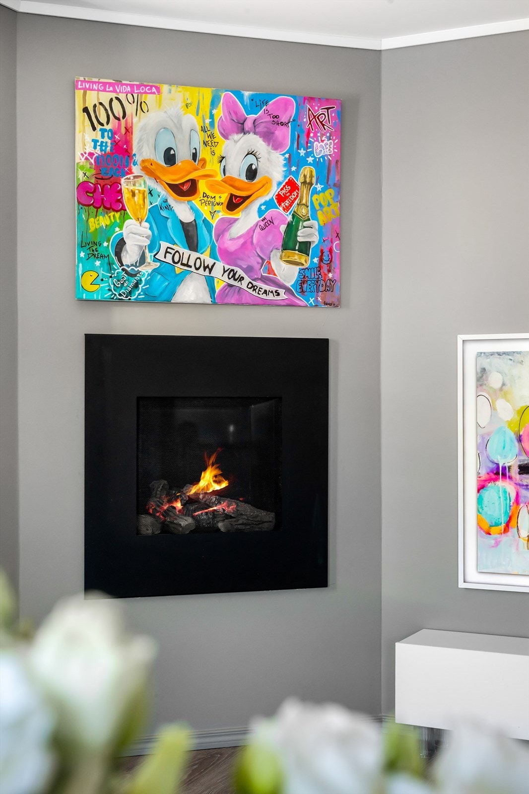 Her får du gasspeis tilknyttet fellesanlegg for god varmefordeling og hyggelig stemning Galleribilde