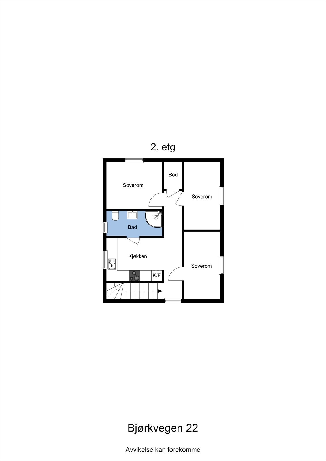 Planskisse 2. etasje Galleribilde