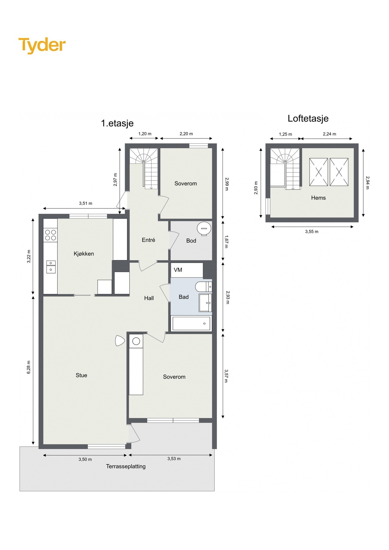 Plantegning. Galleribilde