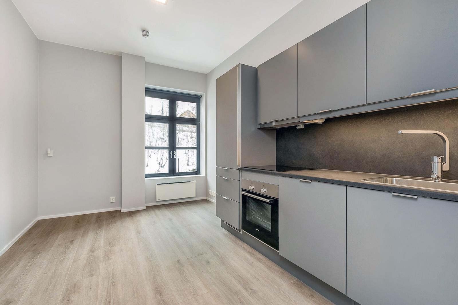 Kjøleskap, komfyr og oppvaskmaskin medfølger Galleribilde