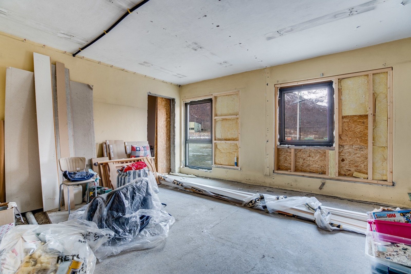 Mye arbeid er igangsatt men ikke ferdigstilt. Galleribilde