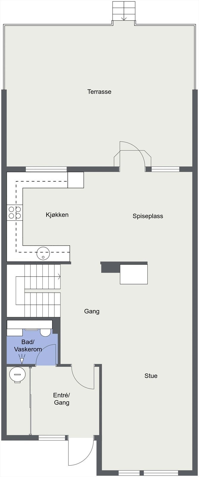 Plantegning 1. etg. Galleribilde