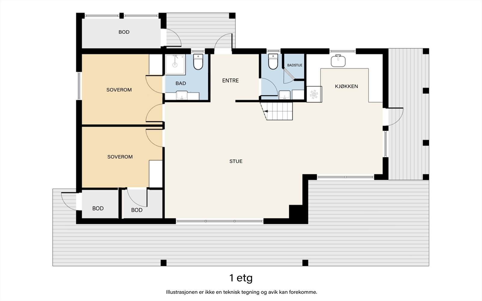 Plantegning hovedplan Galleribilde