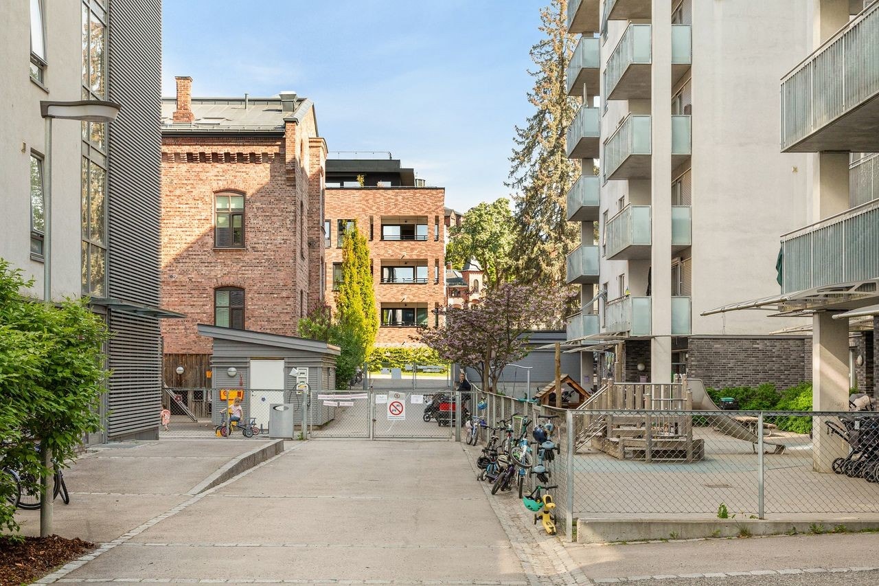 Barnehage på området (FUS Ringnes Park), hvor beboerne har fortrinnsrett. Galleribilde