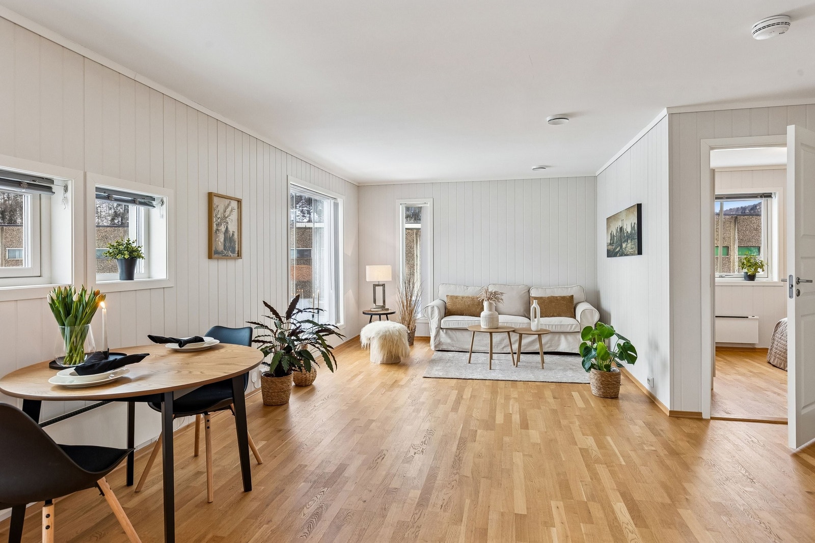 Stor fin åpen stue Galleribilde