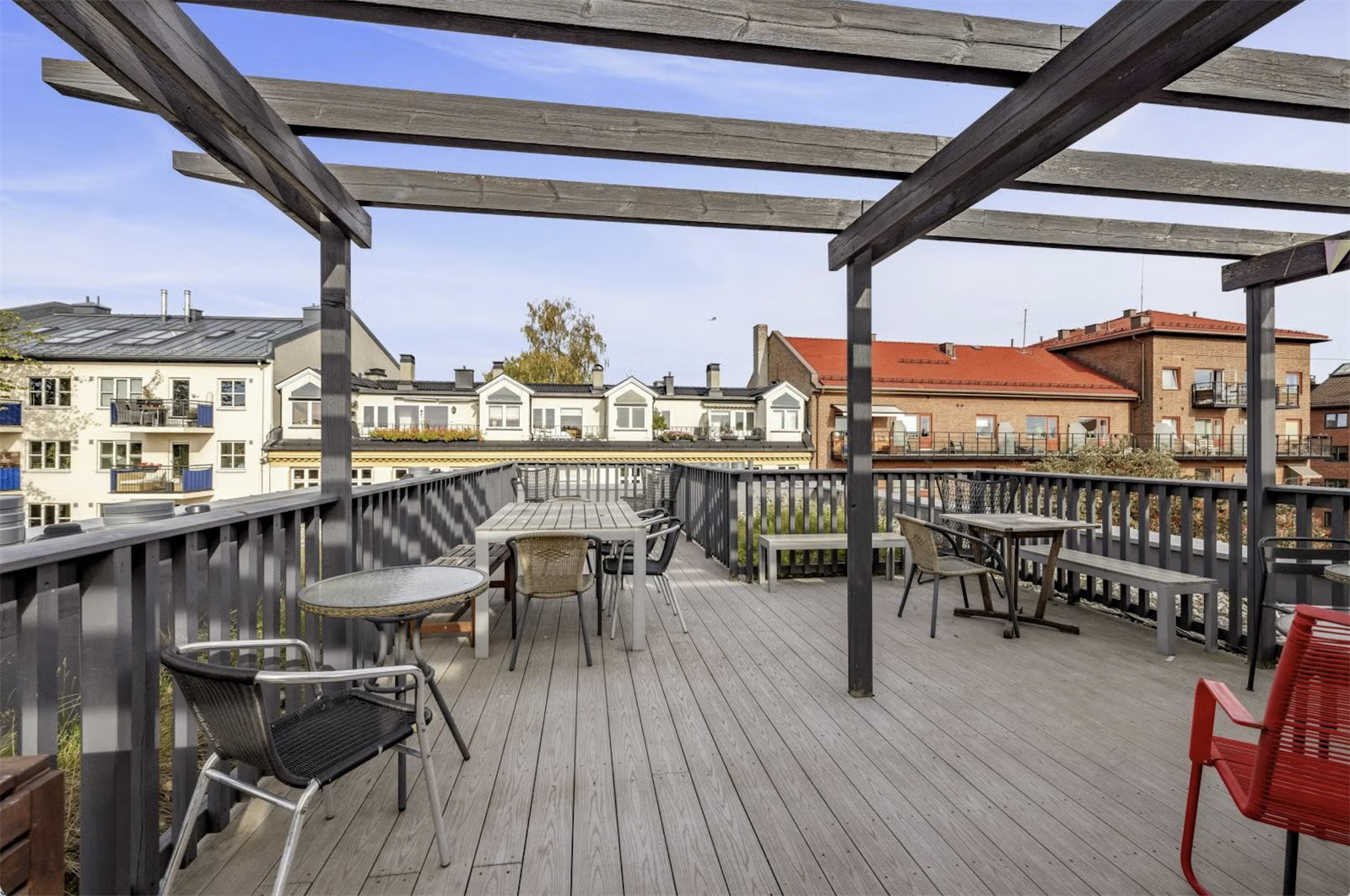 Felles takterrasse. Galleribilde