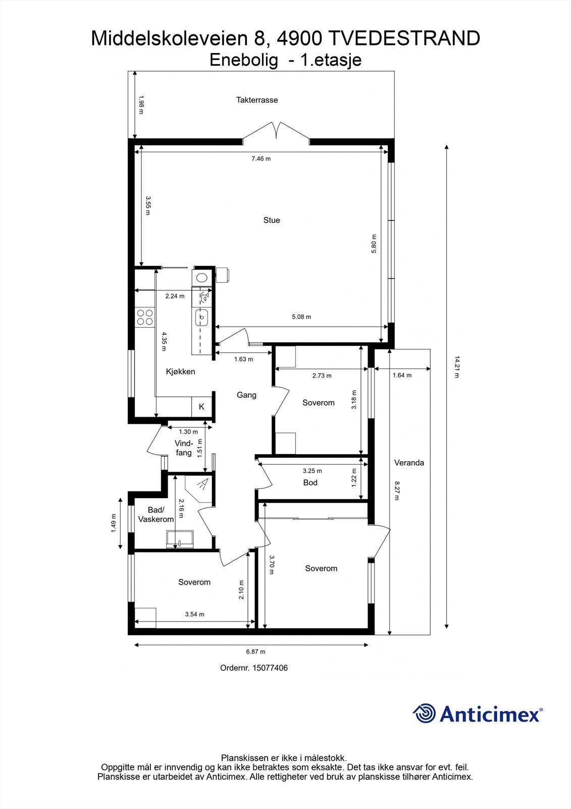 Plantegning Hovedetasje Galleribilde