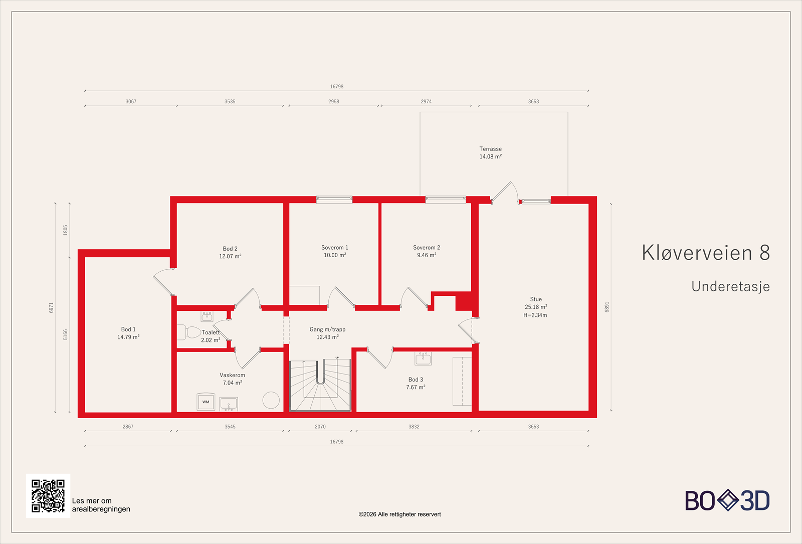 Plantegning underetasje Galleribilde