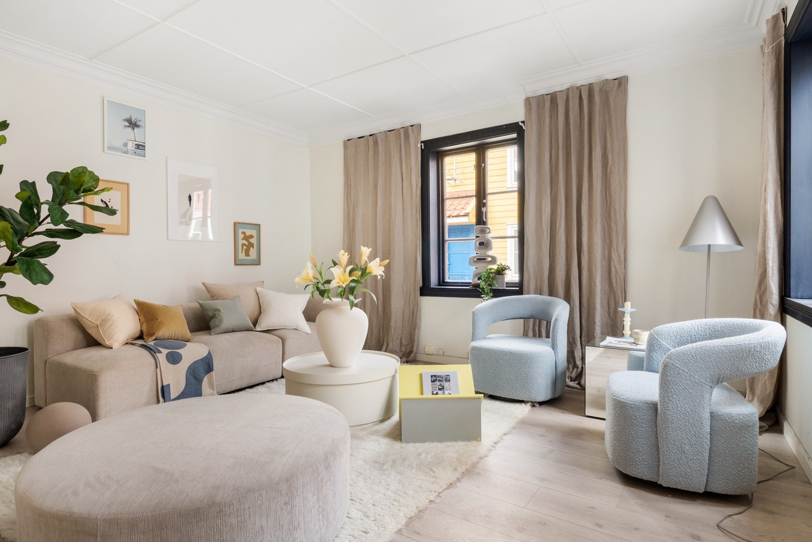 Her bor du omgitt av sjarmerende bergenshus, brosteinsgater og flotte parker, med alt av servicetilbud rett utenfor døren. Galleribilde