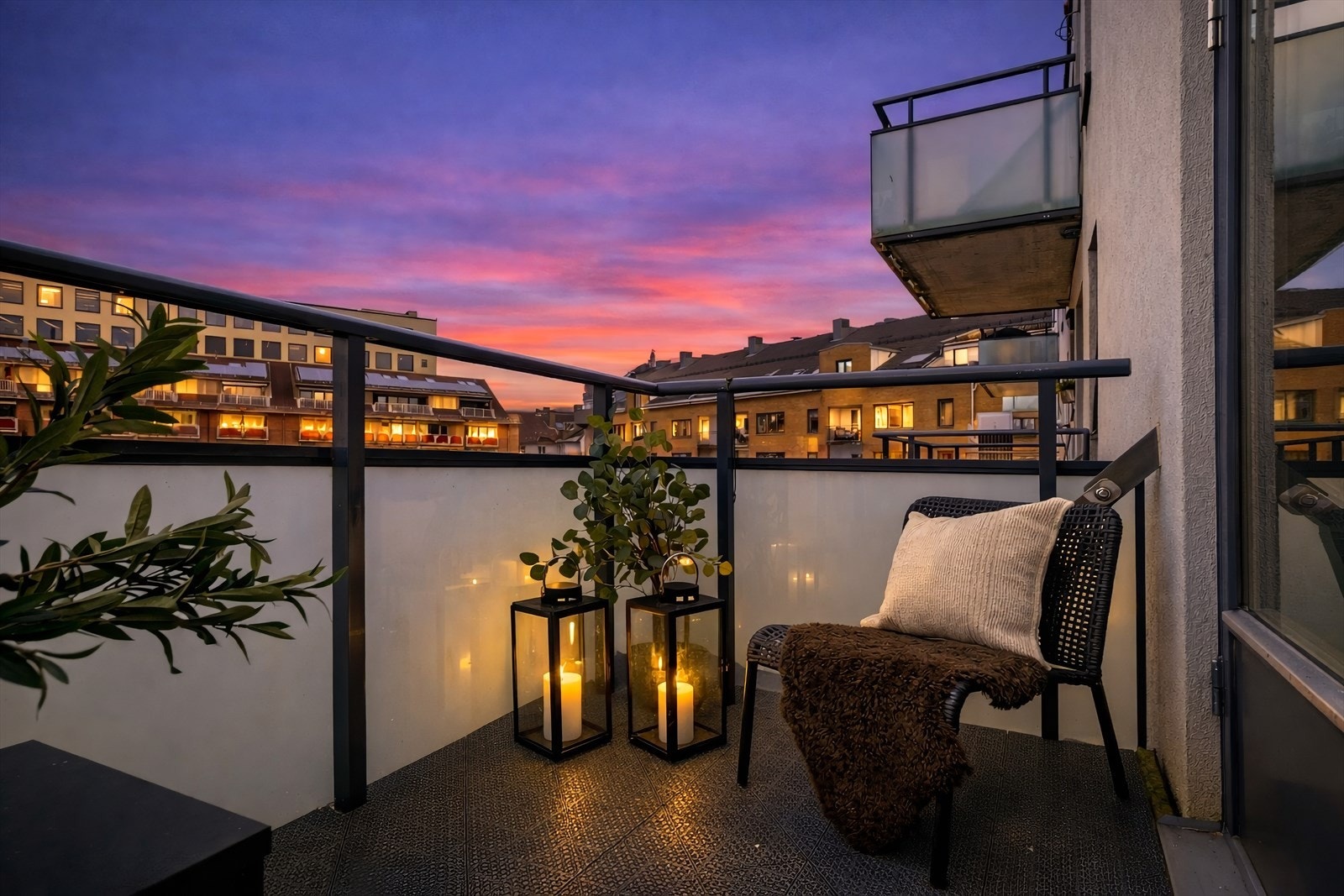 Balkong på 5 kvm. Galleribilde