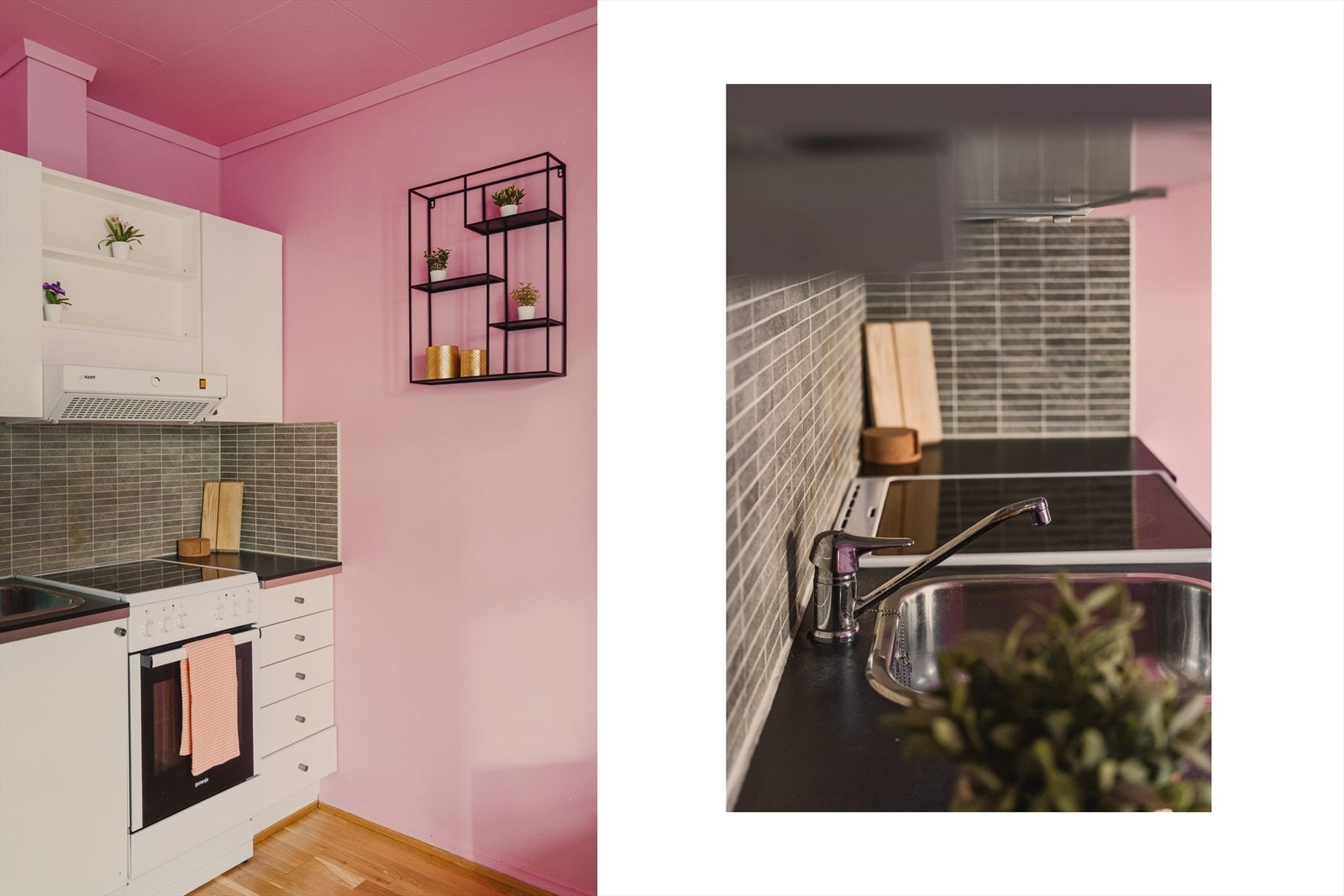 - Gjennomgående lik tre-stavs eikeparkett på gulv gir en rød tråd gjennom boligen og skaper et nydelig helhetsinntrykk - Galleribilde