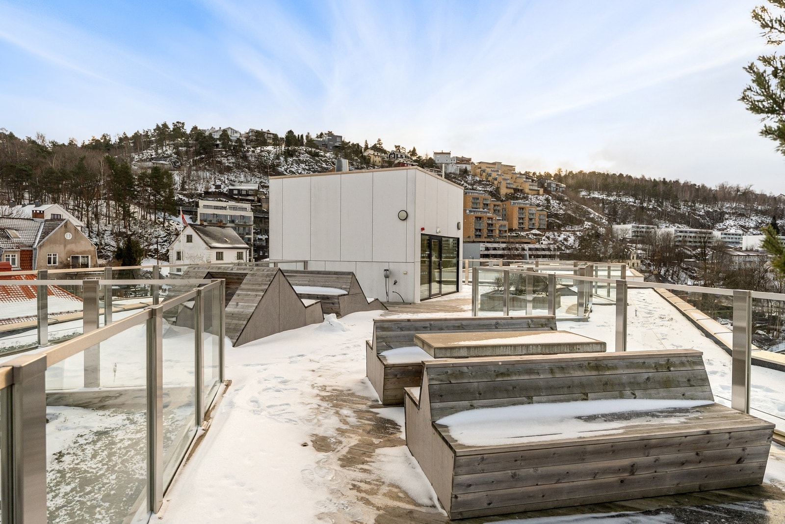 Felles takterrasse. Galleribilde