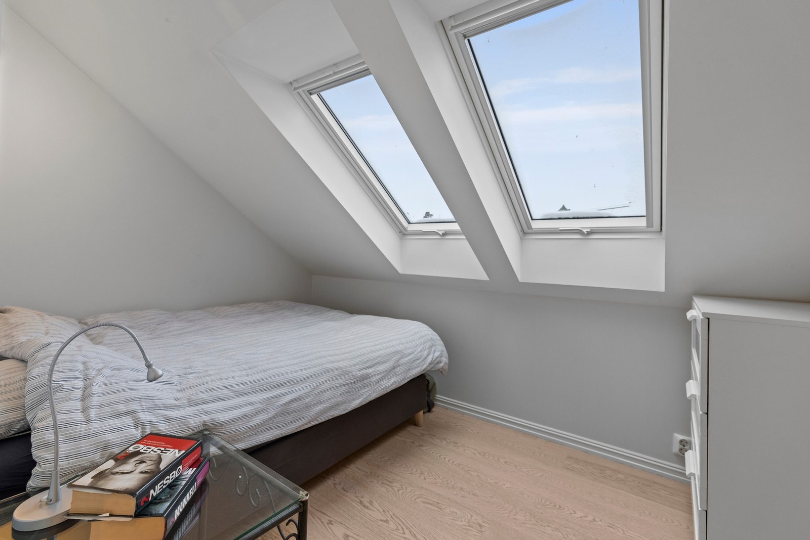 Soverom 3 - kan enkelt innredes etter egne preferanser, enten det er behov for et hjemmekontor, barnerom eller et komfortabelt gjesterom. Galleribilde