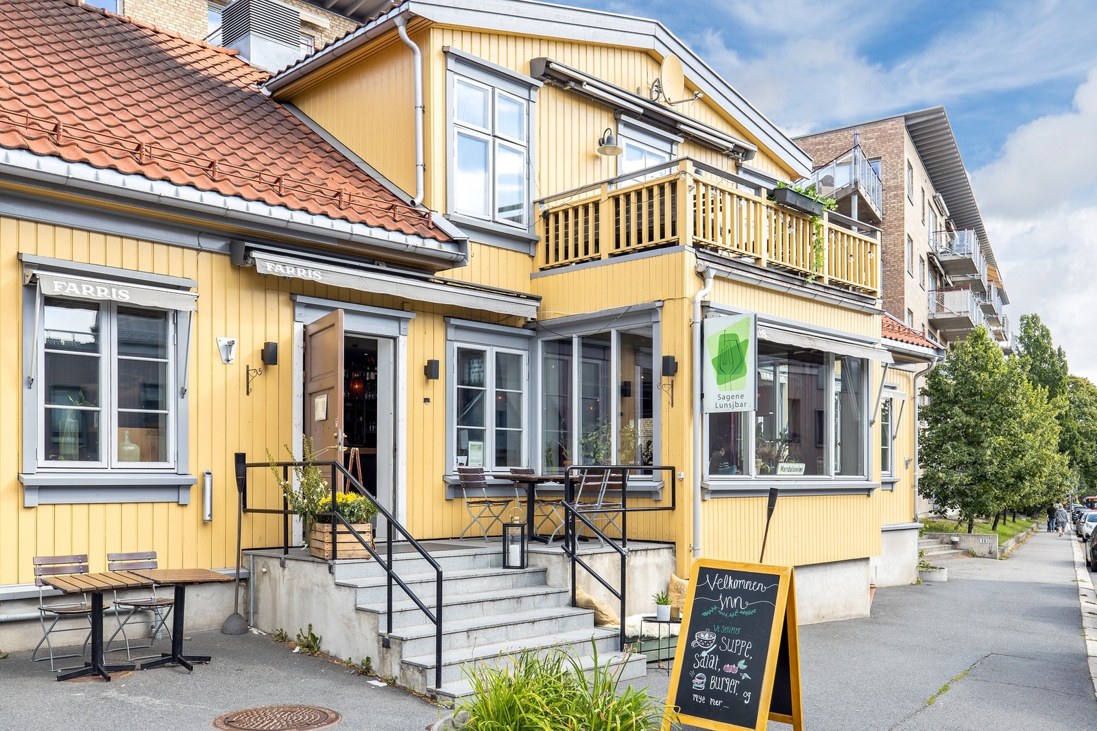 Sagene lunsjbar byr på hjemmelaget mat, god drikke og hyggelig stemning Galleribilde