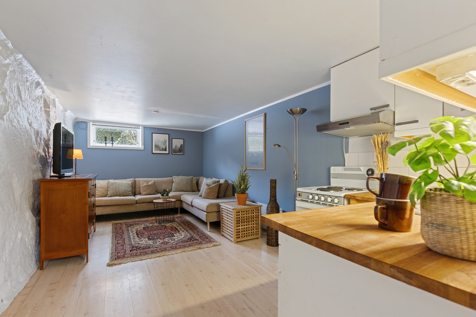 Kjellerenheten med egen inngang gir en sjelden mulighet for en generasjonsbolig. Galleribilde