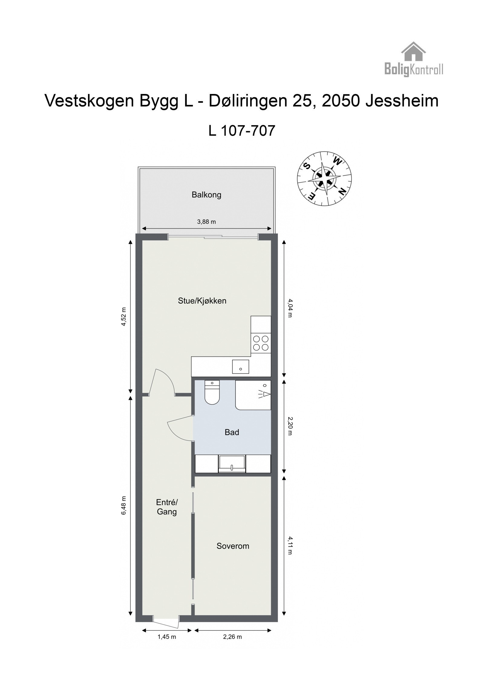 Plantegning - L107 Galleribilde