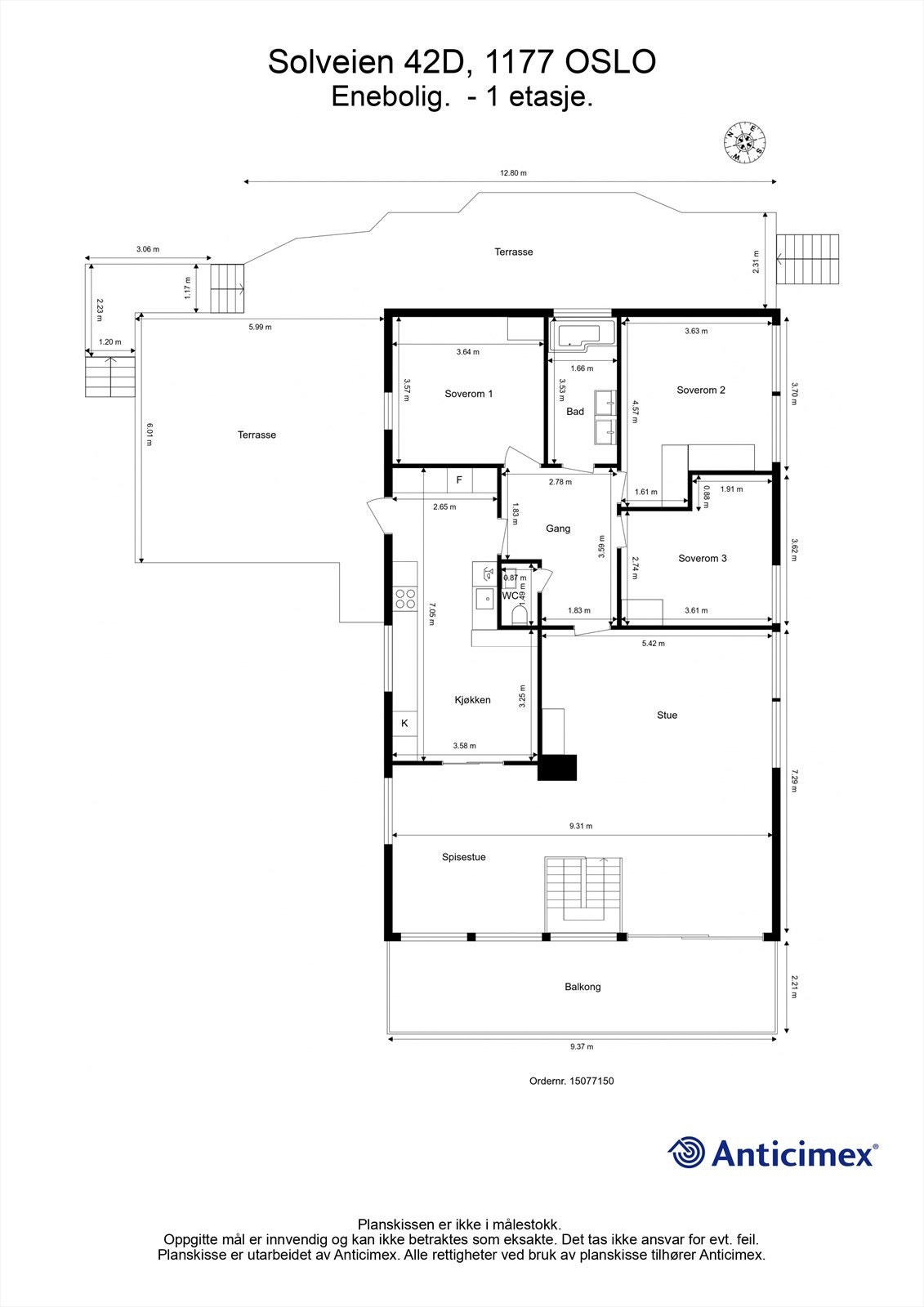 Plantegning - 1. etasje Galleribilde