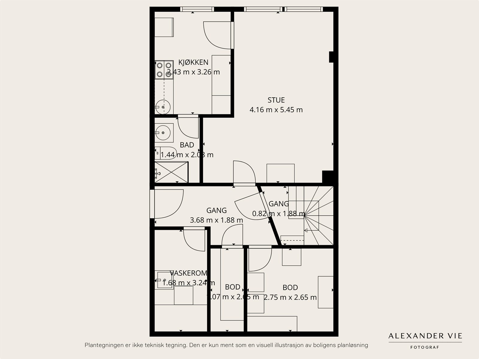 Plantegning | Underetasje Galleribilde