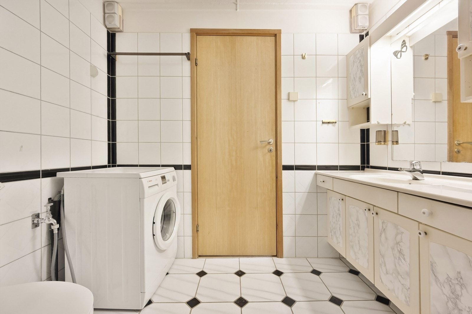 Her er det også opplegg for vaskemaskin. Galleribilde