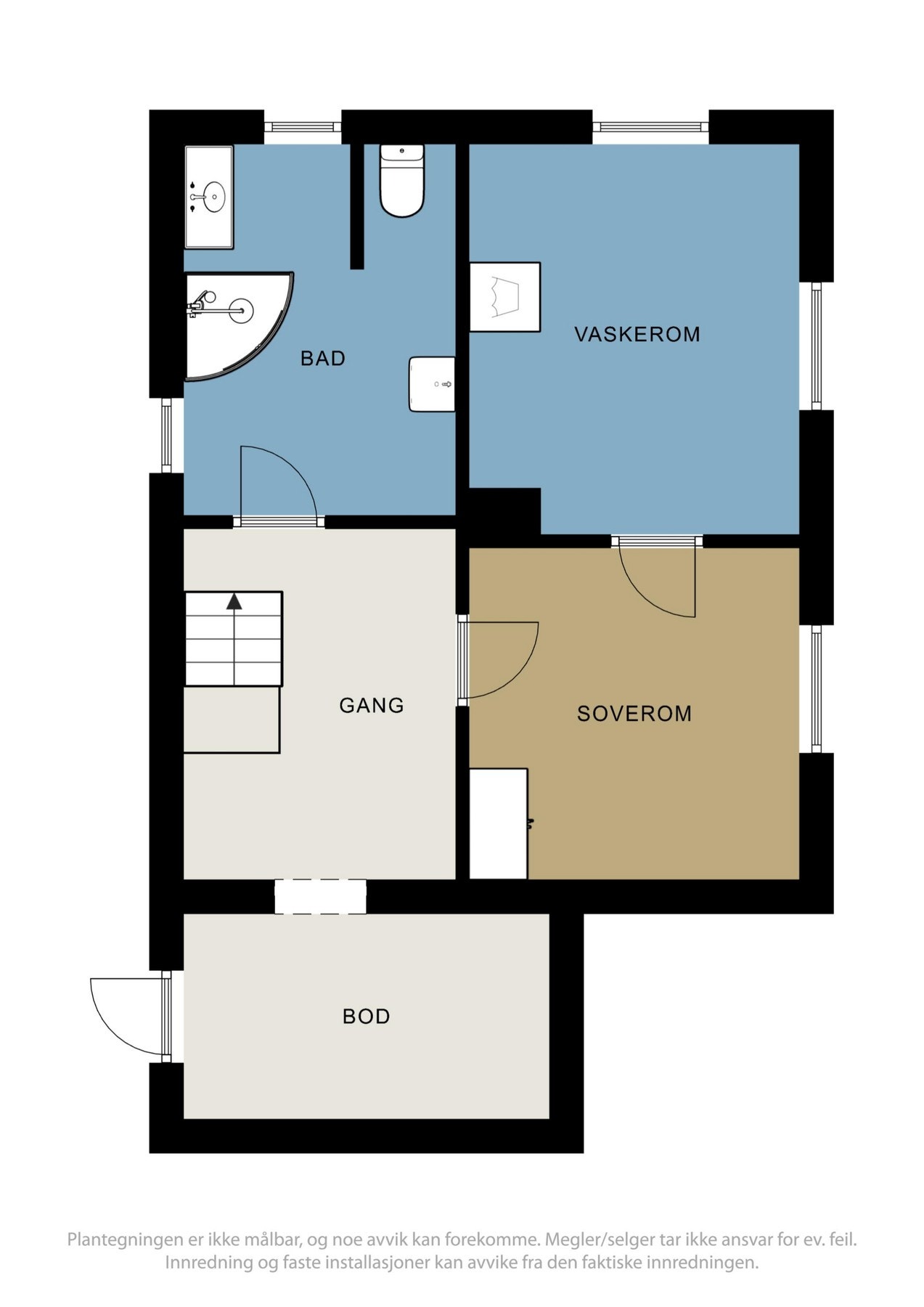 Planskisse kjeller. Galleribilde