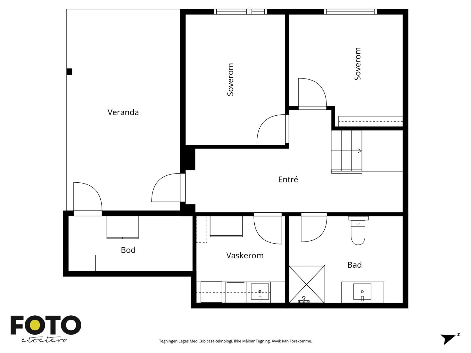 Plantegning 1. etasje Galleribilde
