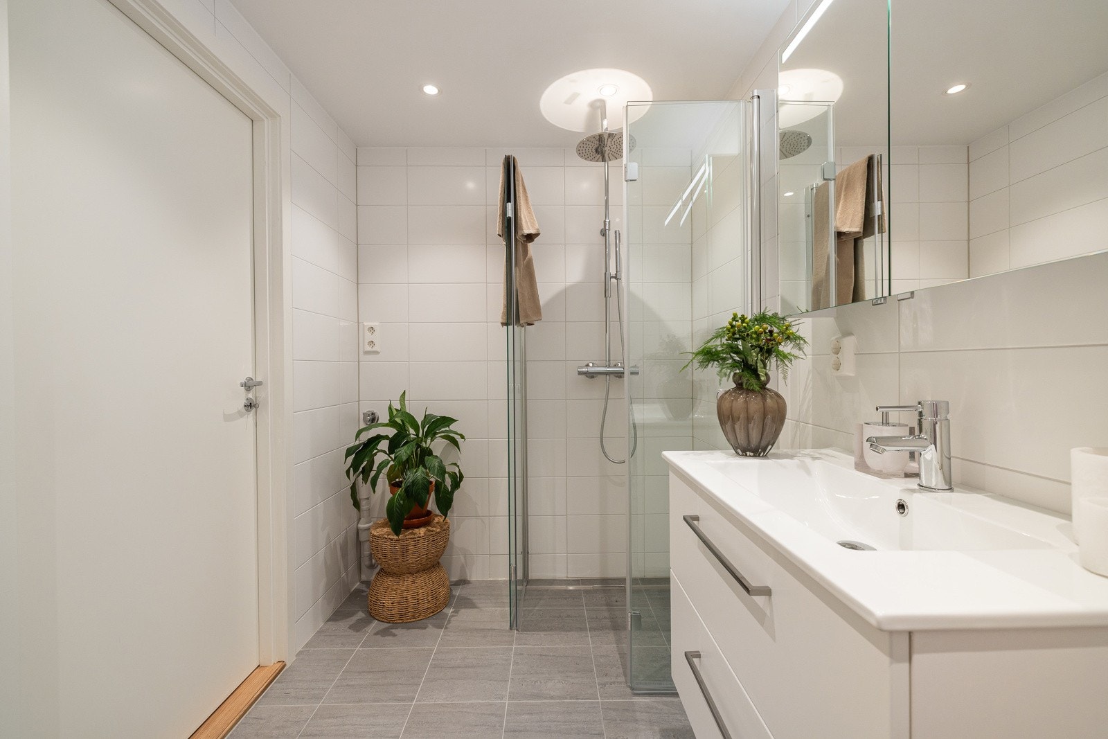 Her er det opplegg for vaskemaskin. Galleribilde