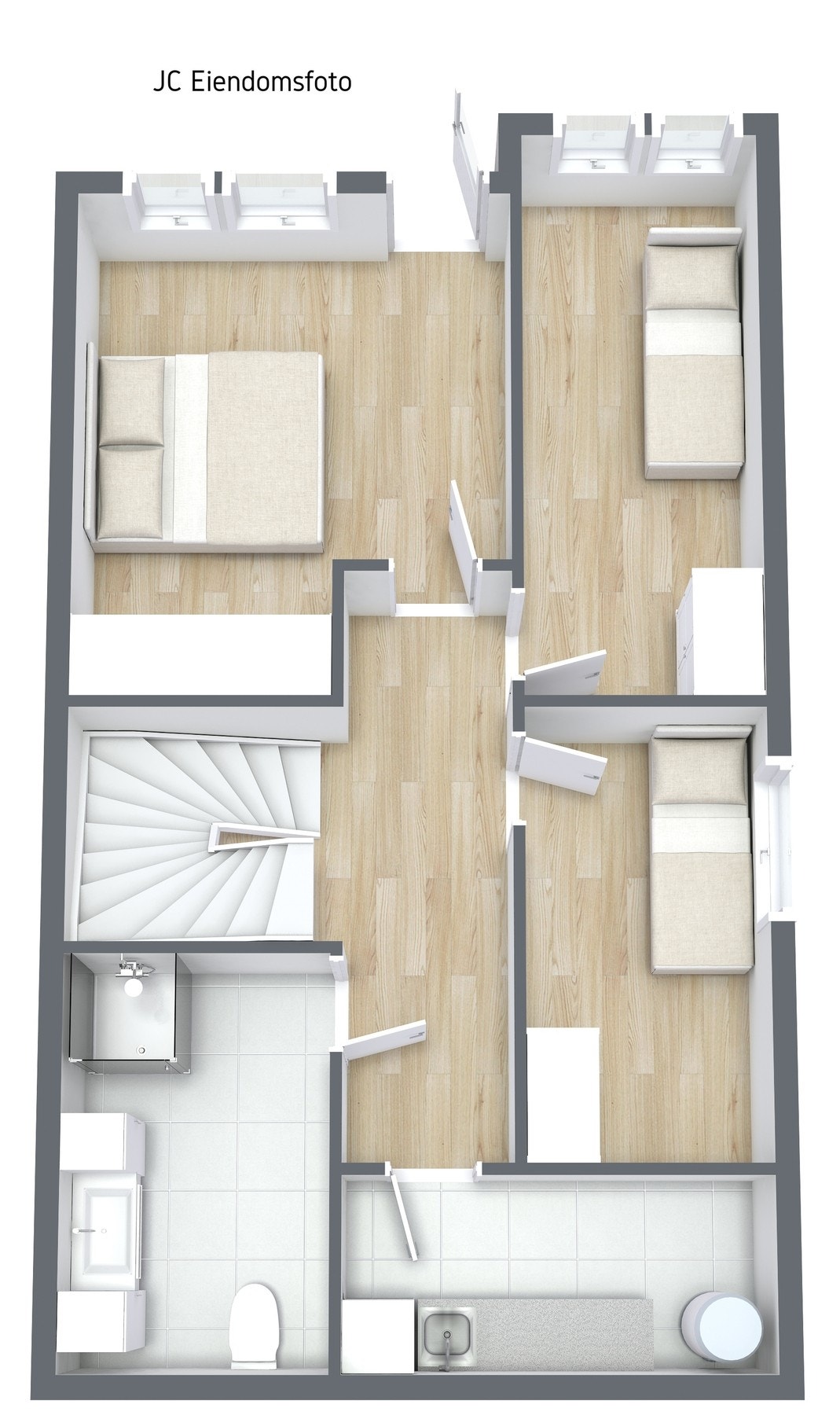 3d plantegning u.etasje. Galleribilde