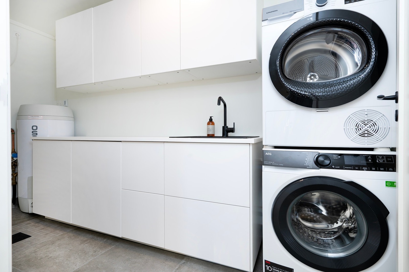 Separat vaskerom med innredning. Galleribilde