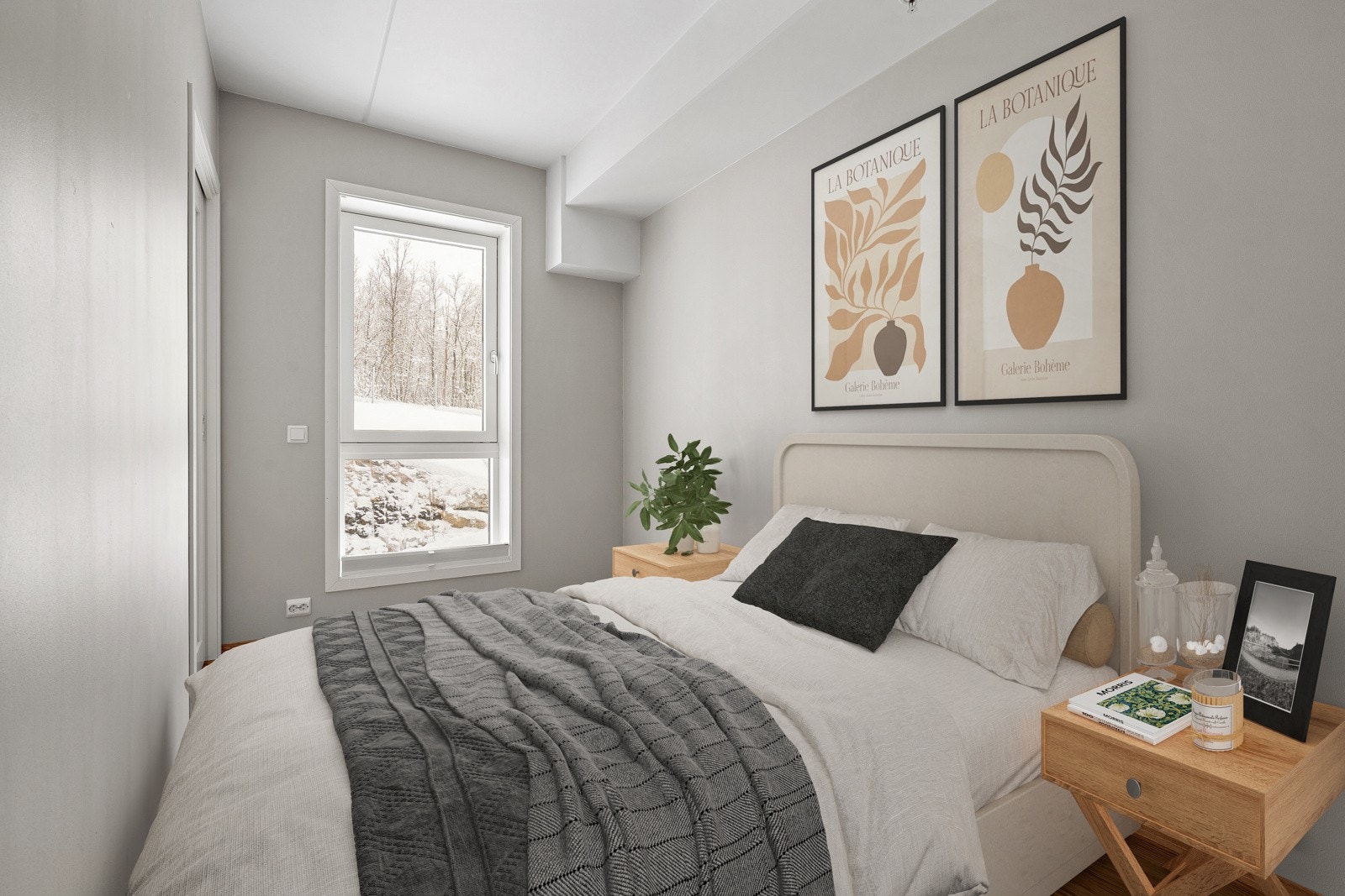 Soverom. Digital styling ment som illustrasjon - avvik kan forekomme.