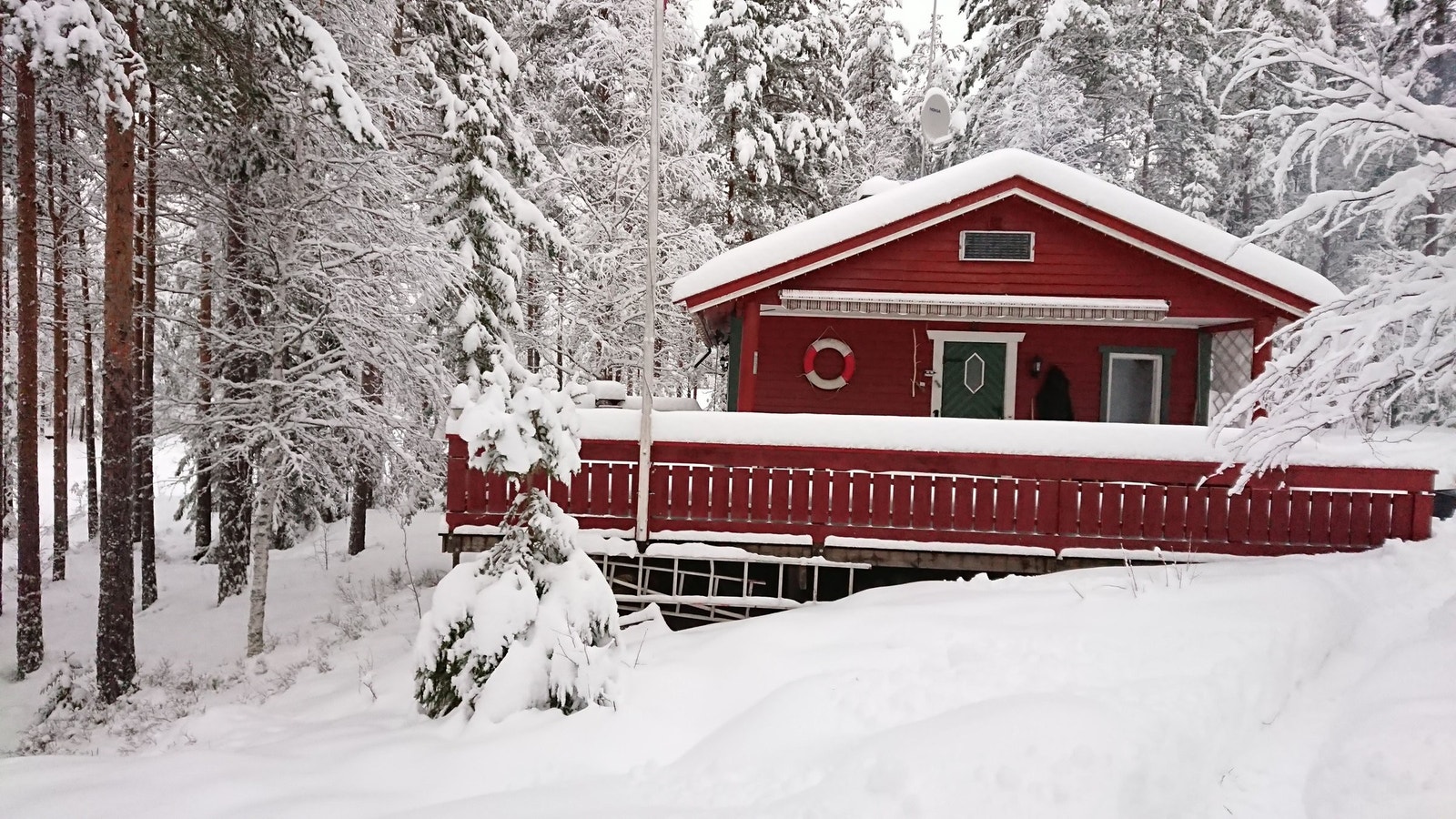 Vinter på hytta Galleribilde