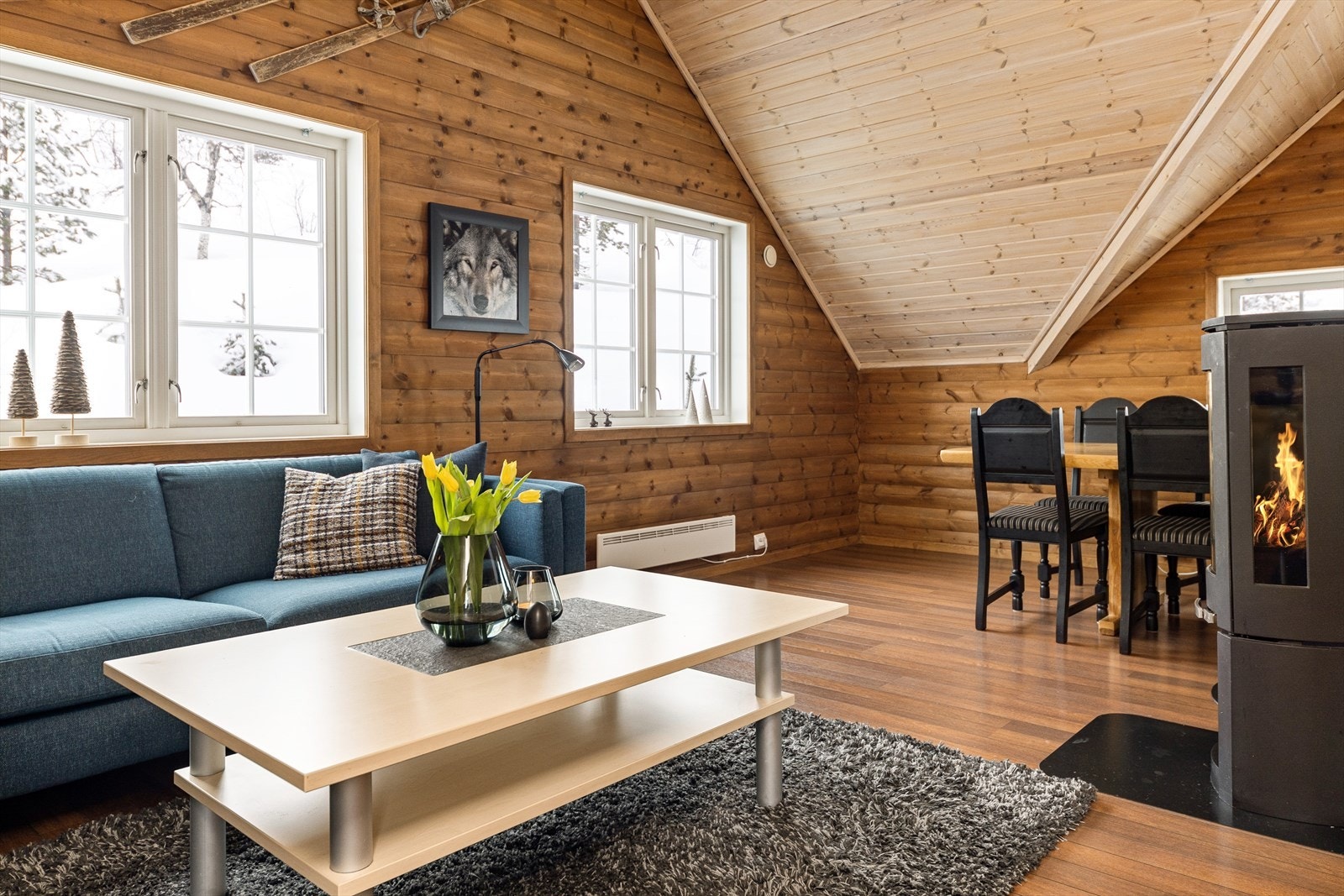 Velkommen til Alpinvegen 93B - Innholdsrik og fin hytte. Foto v/Anne Rakel Haaland. Galleribilde