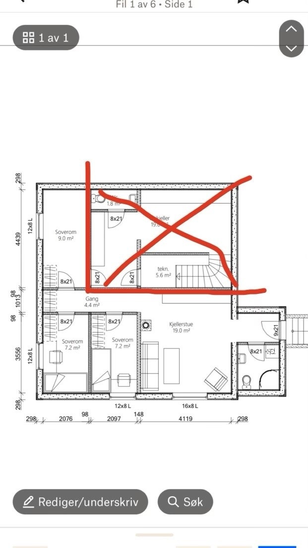 Plantegning Galleribilde