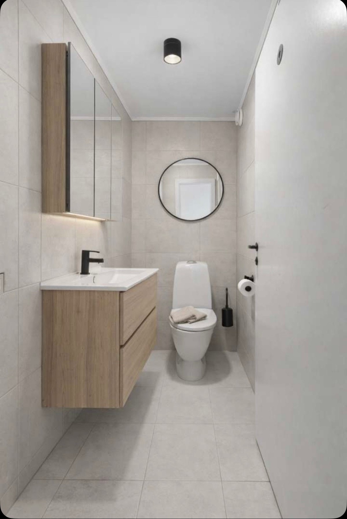 Separat WC gir mulighet for at flere kan starte dagen samtidig. Digital styling til inspirasjon, gjennom AI. Galleribilde