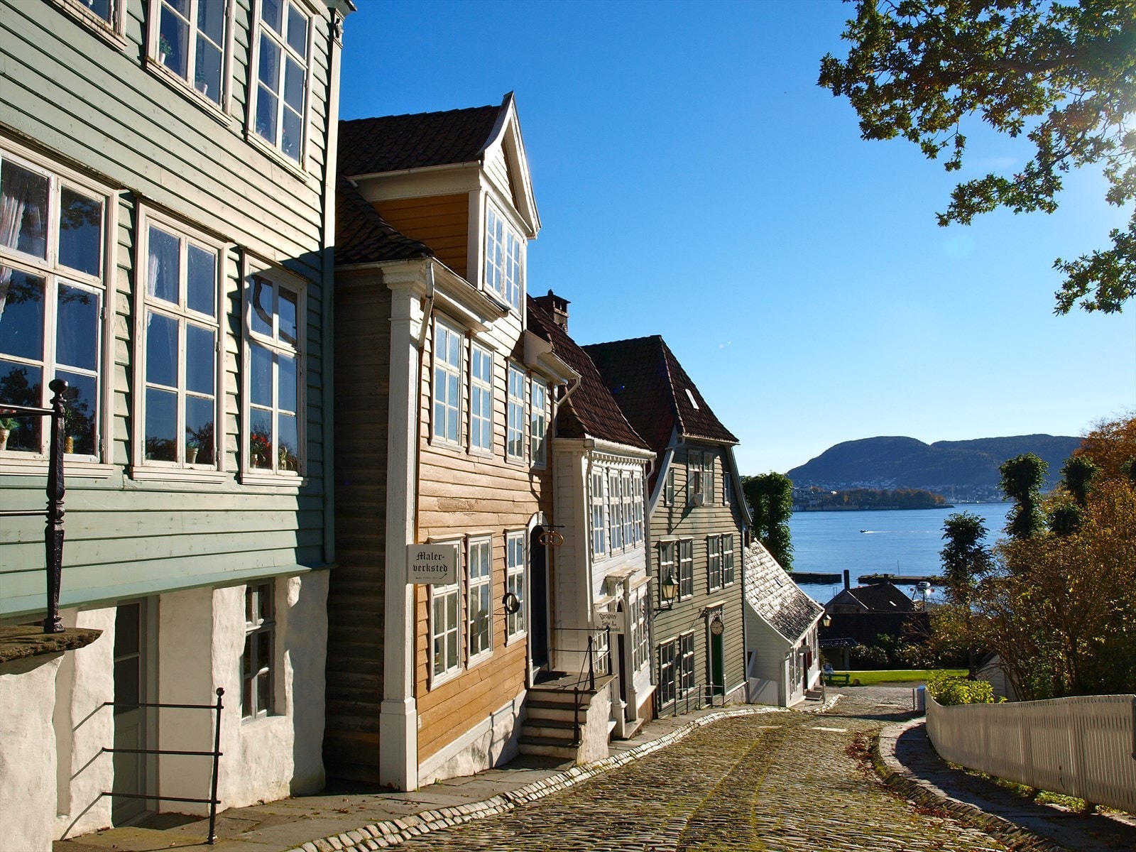 Bruker du sykkel, ride eller apostlenes hester når du går mot sentrum for jobb, studier eller sosiale happenings er det mest tidseffektivt og veldig hyggelig å gjøre dette gjennom Gamle Bergen. Galleribilde