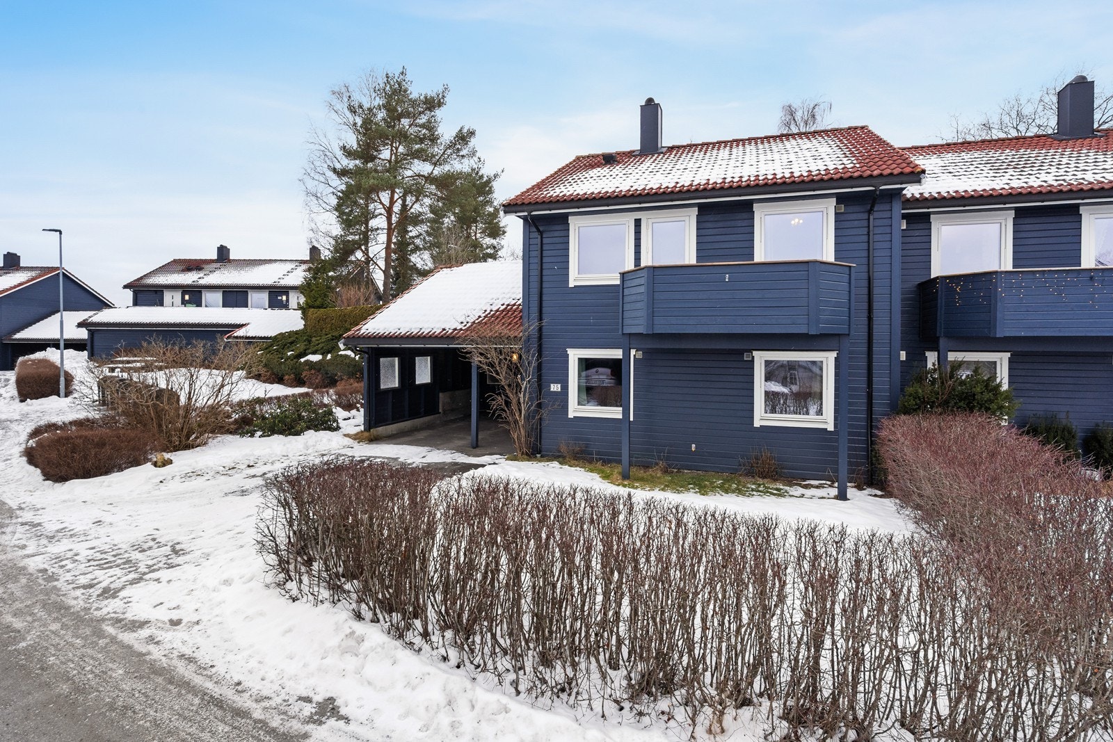 Koselig hage foran og bak huset Galleribilde