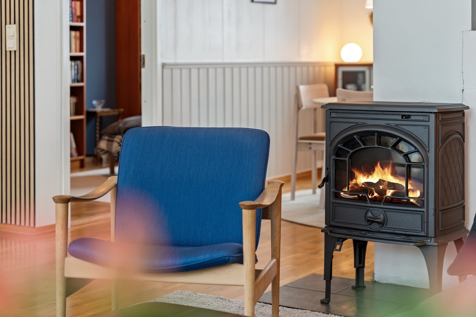 Peisovn som gir god varme på kalde vinterdager Galleribilde