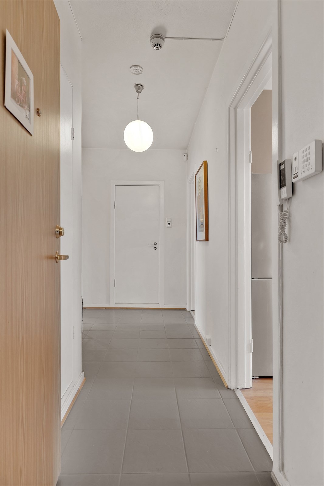 Entrédøren har normal funksjonalitet med laminert utforming og B-30/35db klassifisering. Galleribilde