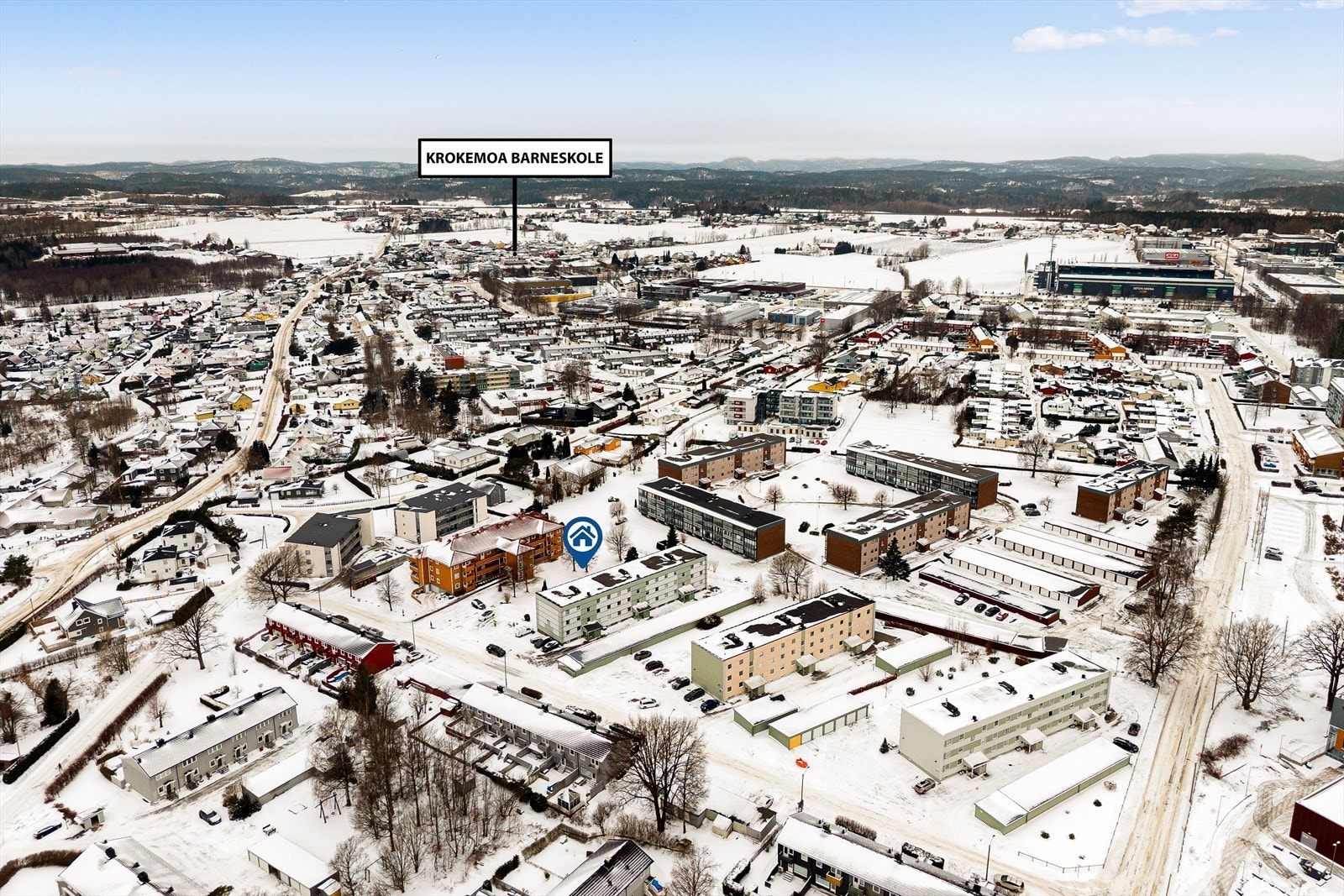 Leiligheten har en svært attraktiv beliggenhet i Bugården, like ved den populære Bugårdsparken. Galleribilde