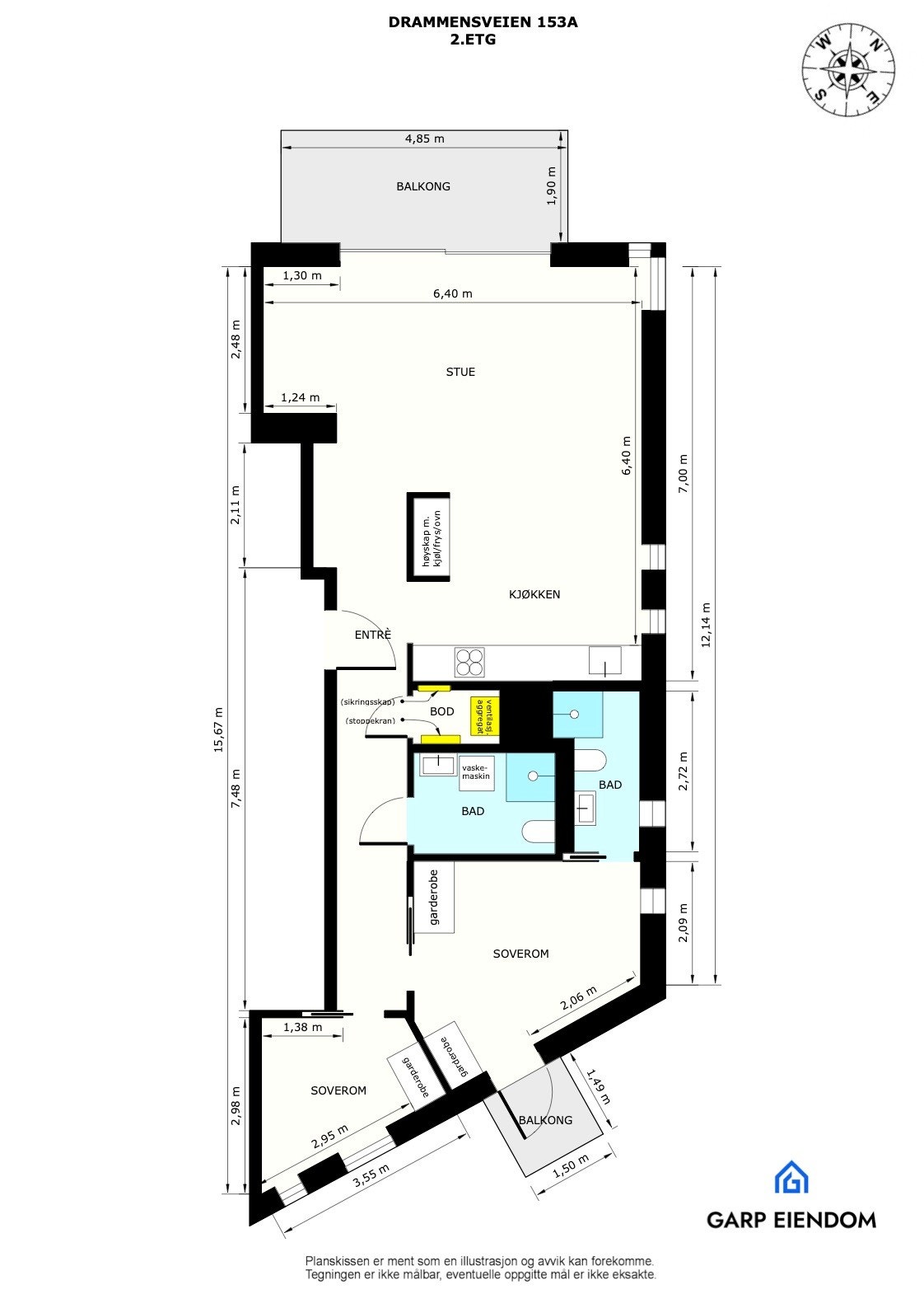 Plantegning Galleribilde