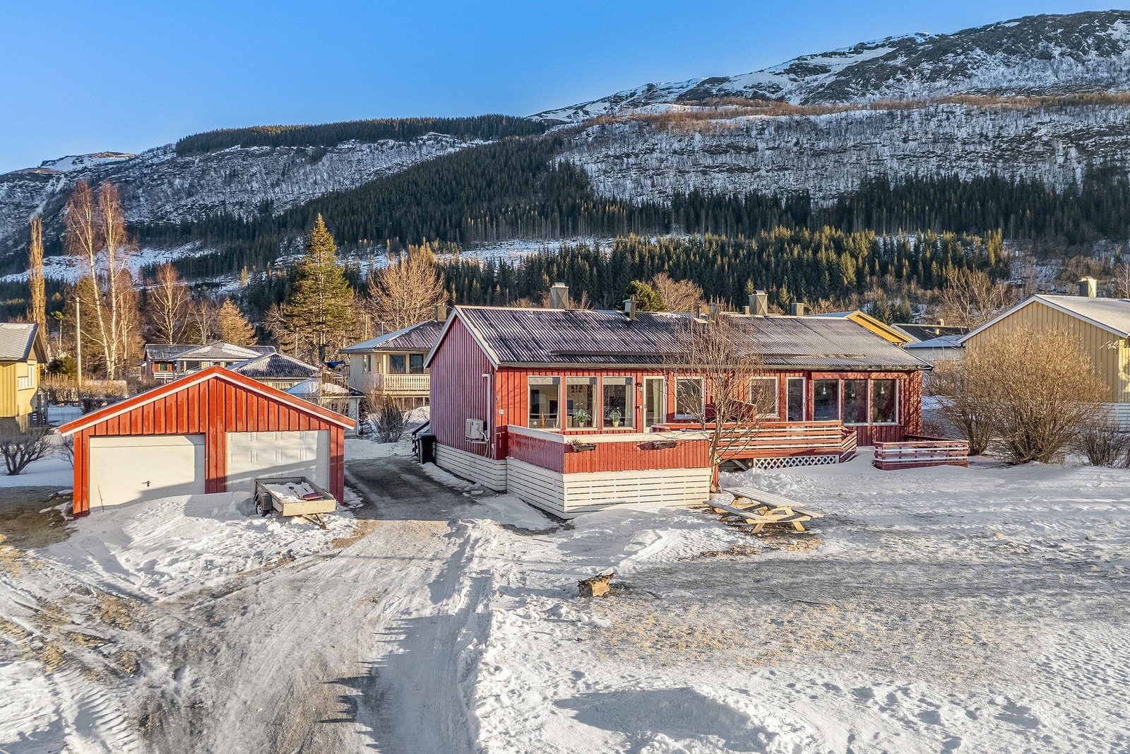 Garasjen er på 17 m² Galleribilde