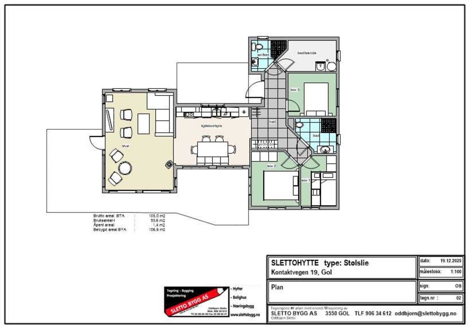 Plantegning Galleribilde