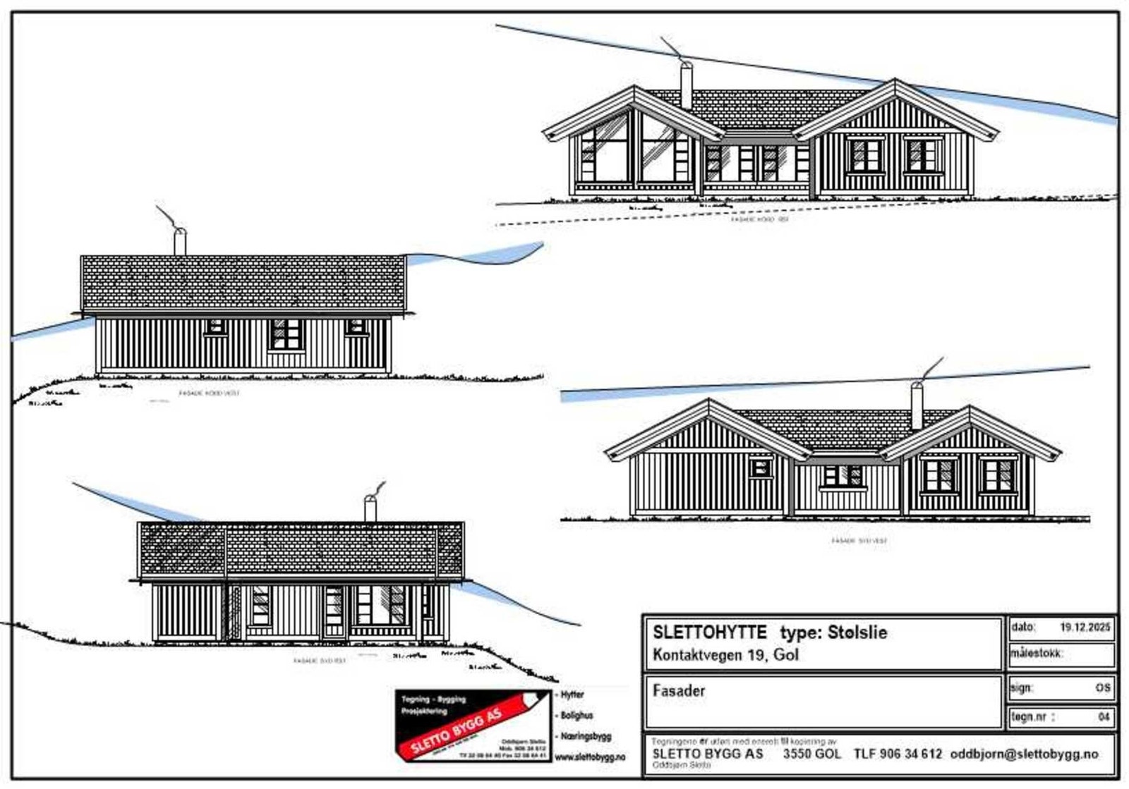 Fasadetegning. Galleribilde