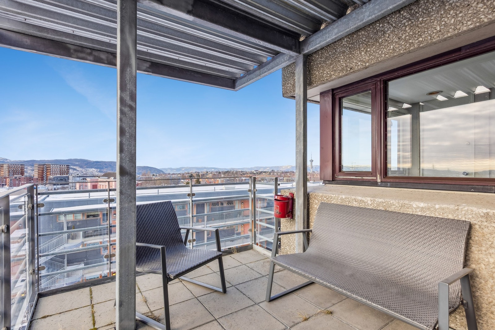 Felles takterrasse. Galleribilde