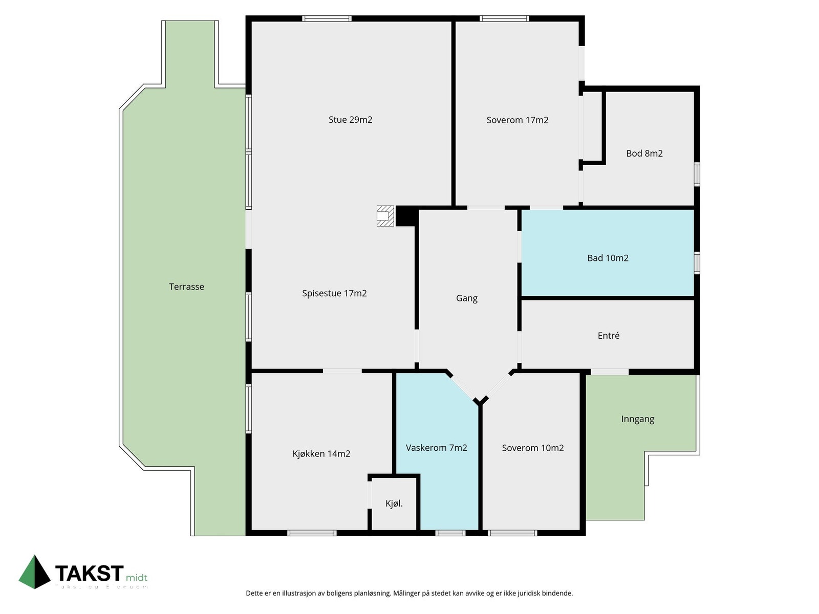 Planskisse over boligen. Galleribilde