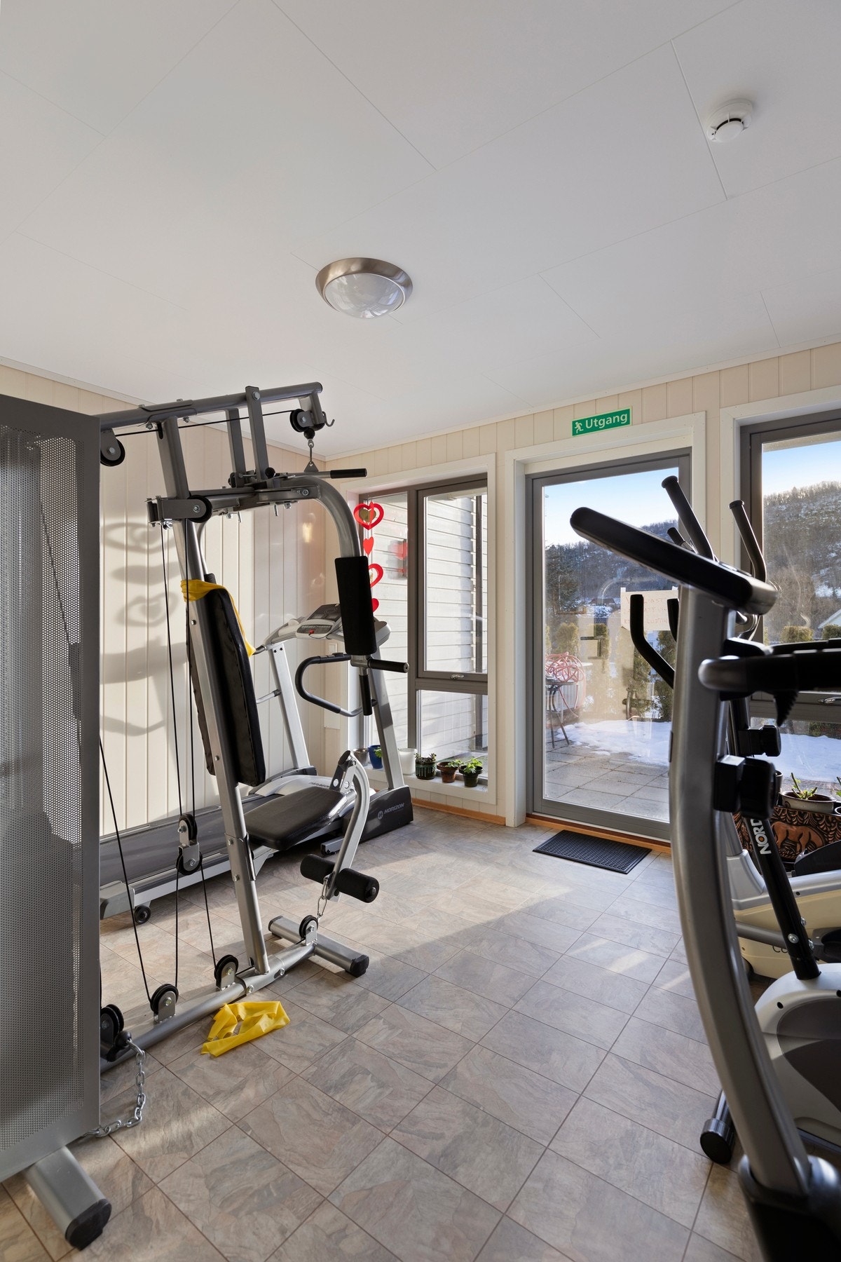 Sameiet har også en fellesstue og treningsrom Galleribilde