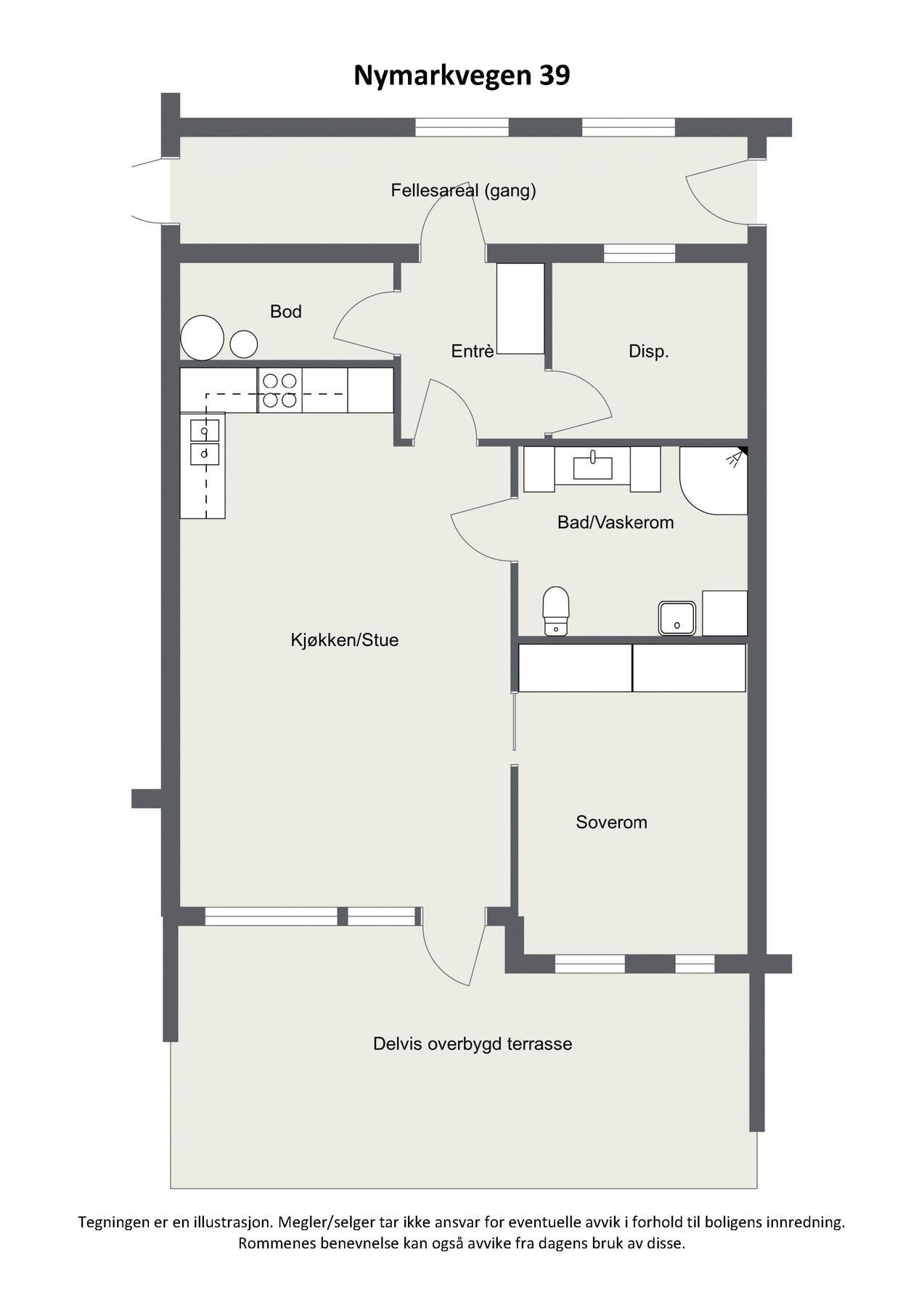 Plantegning 2D Galleribilde