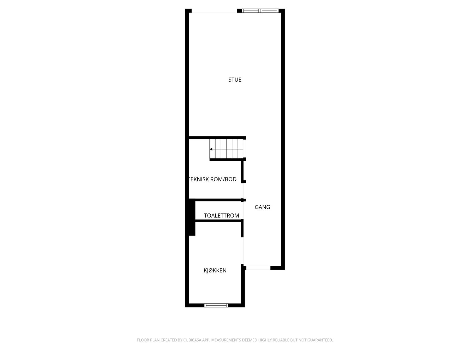 Plantegning 1. etasje Galleribilde
