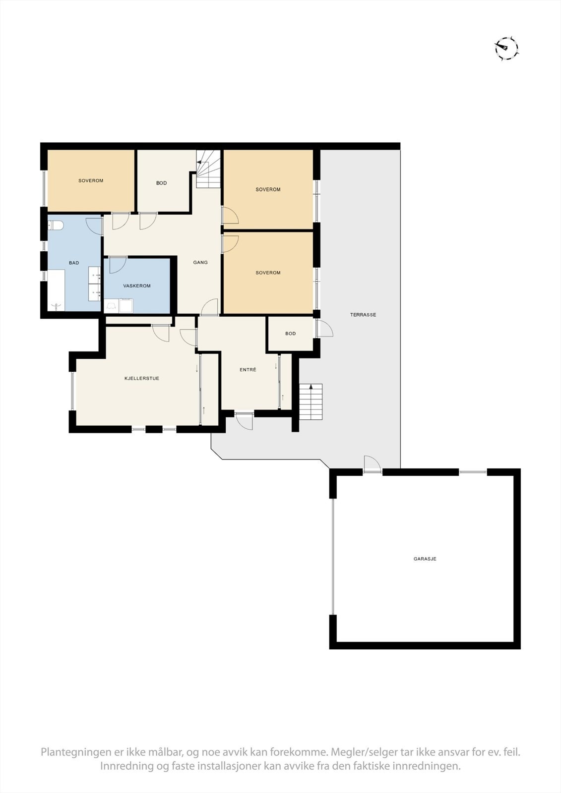 Plantegning 1. etasje Galleribilde