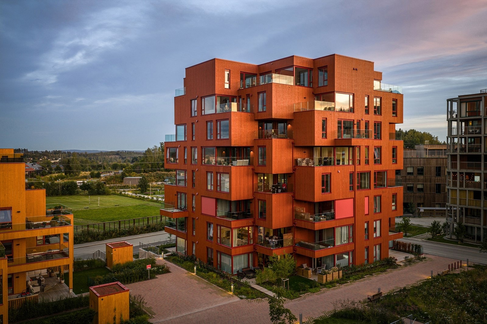 Fasade. Kronen er tegnet av Code arkitekter. Galleribilde