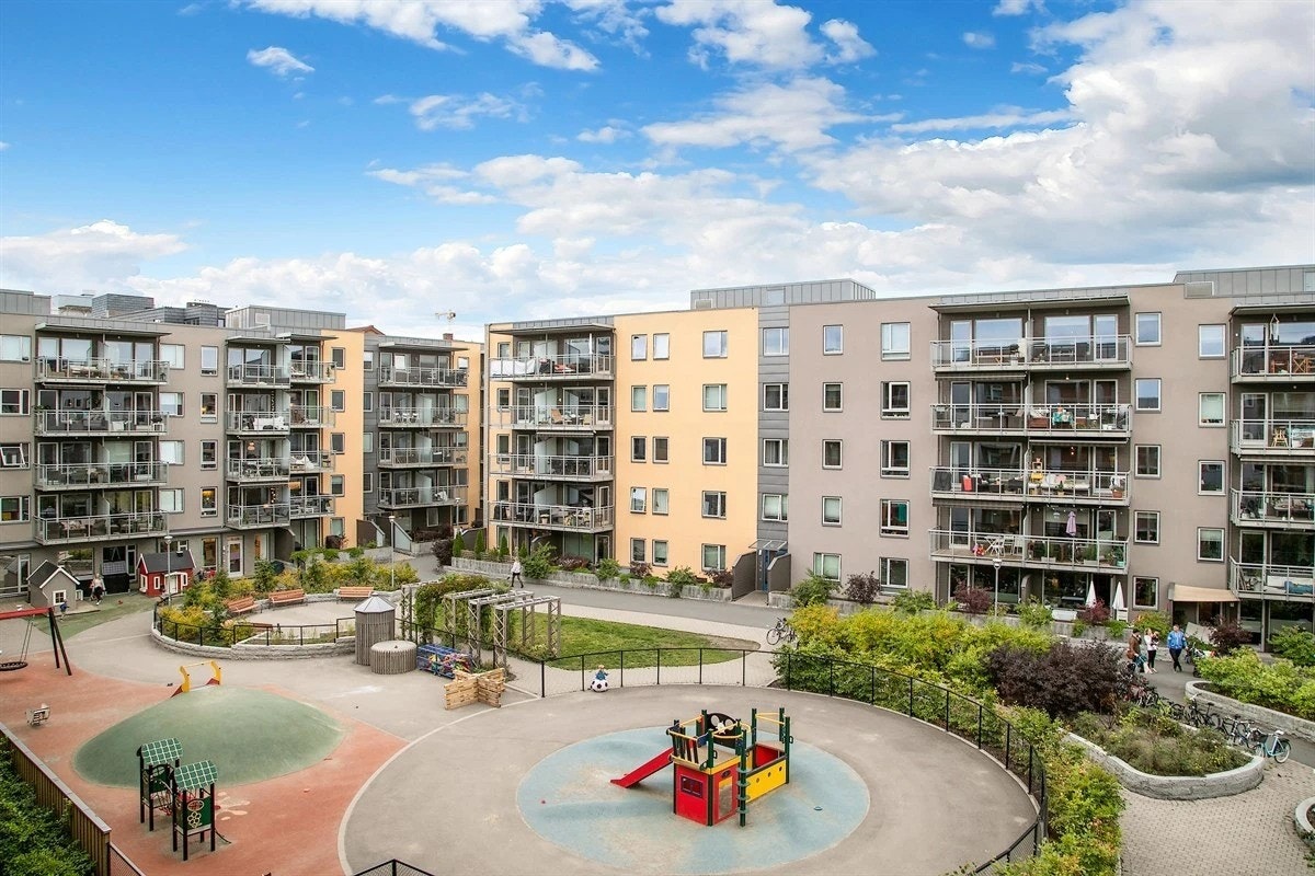 - Oversiktsbilde av gårdsrommet - Galleribilde